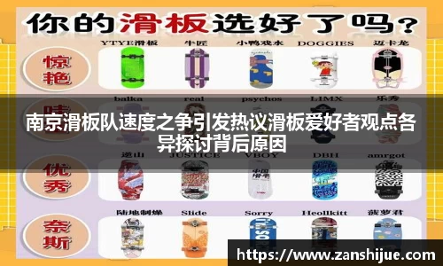南京滑板队速度之争引发热议滑板爱好者观点各异探讨背后原因