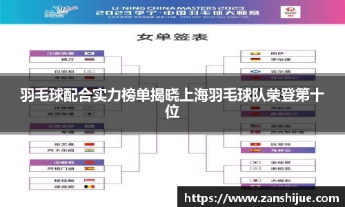 羽毛球配合实力榜单揭晓上海羽毛球队荣登第十位